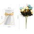 Eternal Blue and Yellow Rose Bouquets with Ceramic Vase